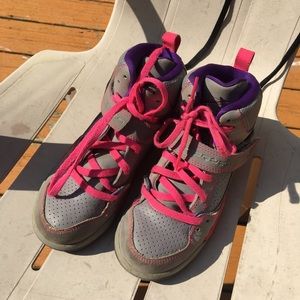 Girls Jordan Flight 45 High Cement Pink (GS)